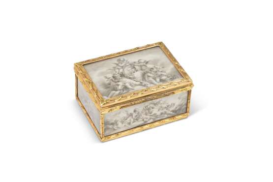 Vachette, Adrien-Jean-Maximili. A LOUIS XVI VARI-COLOR GOLD AND ENAMEL SNUFF BOX - фото 1