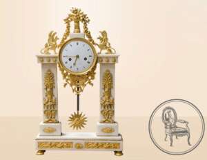 Антикварные каминные часы