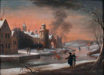 Winterlandschaft. Pieter van Bredael, zugeschr.