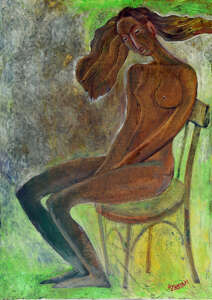 Meditation 2013year oil on canvas 50x70 cm3500$