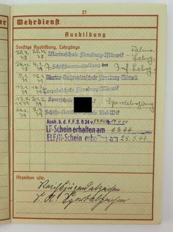 Nachlass des Oberleutnant Heinz Staffehl, Flugzeugführer wie Beobachter der Kampfgeschwader 26, 40 und 76. - Foto 6