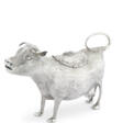 A GEORGE III SILVER COW CREAMER - Auction archive