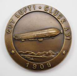 Medaille auf Graf Ferdinand v. Zeppelin - 1909.