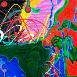Карты Хаоса» пейзаж №1: "Икар" Холст на подрамнике Масло Абстрактный экспрессионизм Абстрактный пейзаж Москва 2020 г. - фото 2