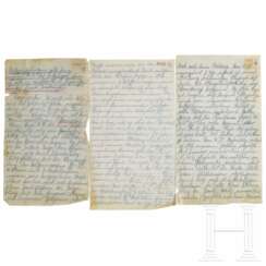 Leutnant Hermann Göring - 193 Tagebuchseiten und sieben Skizzen aus dem 1. Weltkrieg vom 1. August 1914 bis zum 10. Januar 1915