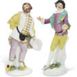 TWO MEISSEN PORCELAIN COMMEDIA DELL’ARTE FIGURES OF SCARAMOUCHE AND SCAPIN FROM THE DUKE OF WEISSENFELS SERIES - Архив аукционов