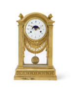 Часы и Украшения. A DIRECTOIRE ORMOLU MONTH-GOING STRIKING MANTEL CLOCK