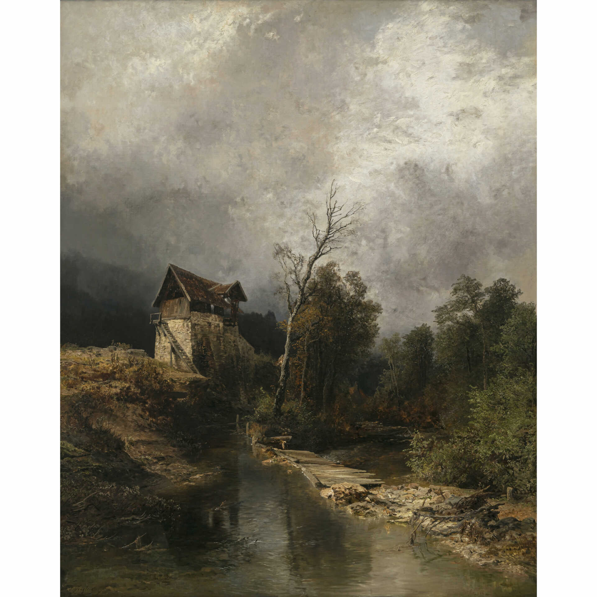 Josef Wenglein. Mill by the stream. 1891