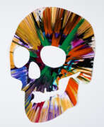 Acryl. Damien Hirst. Skull Spin Painting