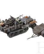 Toys and Models. Philipp Modellbau leichter Zugkraftwagen DEMAG D7, Sd.Kfz.10/4, mit 2 cm-Flak und Munitionsanhänger