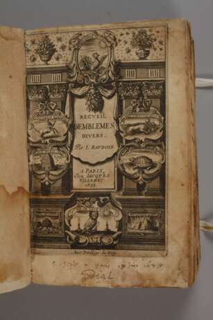 Recueil D'Emblèmes Divers 1638 - Foto 2