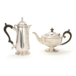 Silver coffee and teapot
