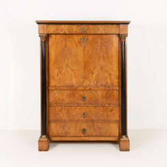Empire-style cabinet secretaire with free-standing columns