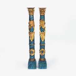 Paar dekorativer Rokoko-Säulen.