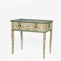 A Gustavian Console Table with Pompeian Painting.