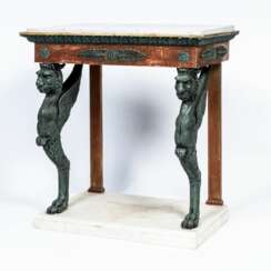 A Rare Gustavian Console Table with Sphinxes.