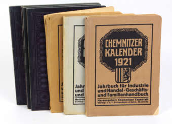3 Chemnitzer Kalender 1921/29 unter anderem