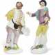 TWO MEISSEN PORCELAIN COMMEDIA DELL’ARTE FIGURES OF SCARAMOUCHE AND SCAPIN FROM THE DUKE OF WEISSENFELS SERIES - Foto 1