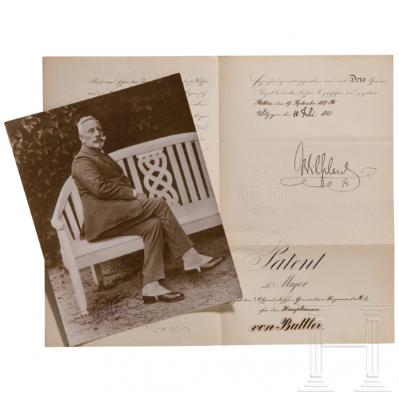 Kaiser Wilhelm Ii Autograph Und Portraitfoto