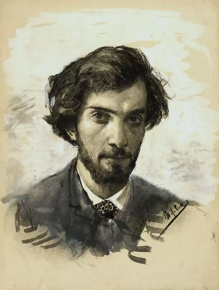 Famous Russian artists. Isaac Levitan. Self-portrait, 1880 Famous Russian artists. Isaac Levitan. Self-portrait, 1880