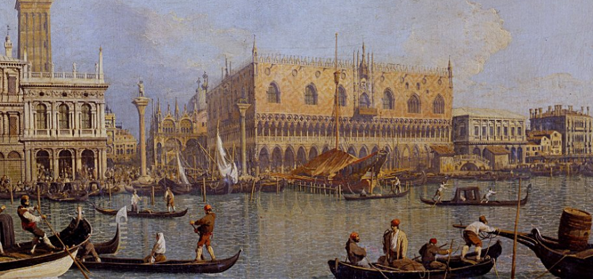 Каналетто «Вид на Дворец Дожей в Венеции»