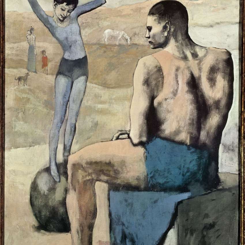 Картина Пикассо «Девочка на шаре»