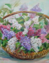 Сирень в корзине