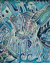 Blue old city Blue old city