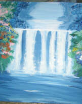 Ночной водопад