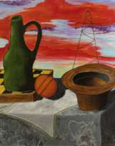 Натюрморт нарисованный ниткой