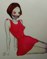 Девушка в красном