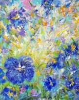 Floral fantasy with pansies Floral fantasy with pansies