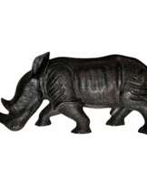 Carved wood rhinoceros, Circa 1950 Carved wood rhinoceros, Circa 1950