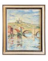 Attribué à Hortense Mattice Gordon (Canadienne, 1887–1961), huile sur plaque.  Attribué à Hortense Mattice Gordon (Canadienne, 1887–1961), huile sur plaque.