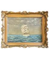 Voilier en mer, école scandinave, fin du XIXe siècle  Voilier en mer, école scandinave, fin du XIXe siècle