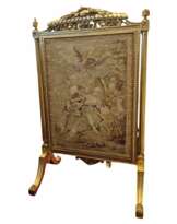 Louis XV style gilded wood firescreen, 19th century Louis XV style gilded wood firescreen, 19th century