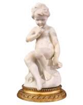 Carrara marble statue of Cupid, 19th century, after Étienne Maurice Falconet Carrara marble statue of Cupid, 19th century, after Étienne Maurice Falconet