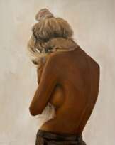 Meryem Tayganskaya, Nude Painting, Oil on Canvas, 21st Century  Meryem Tayganskaya, Nude Painting, Oil on Canvas, 21st Century