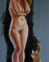 Jung Axel, Nude Painting, Oil on Canvas, 21st Century Jung Axel, Nude Painting, Oil on Canvas, 21st Century