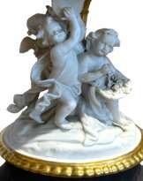 Paris Porcelain centerpiece with putti, 19th Century Paris Porcelain centerpiece with putti, 19th Century