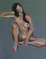 Jung Axel, Peinture nue, Huile sur toile, XXIe siècle  Jung Axel, Peinture nue, Huile sur toile, XXIe siècle