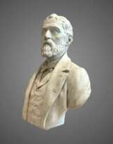 19th Century Bust of an Aristocrat in Marble by Joseph Vallet (1841-1920)