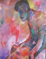 Мужчина с красной рыбой