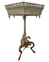 19th Century Large Hexagonal Bronze Jardiniere in the Style of Victor Paillard 19th Century Large Hexagonal Bronze Jardiniere in the Style of Victor Paillard