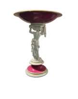 Royal Copenhagen Porcelain Figural Tazza 19th Century Fruit Vase.