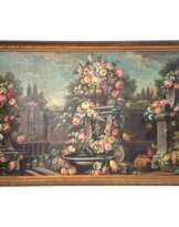 Large still life painting, Italian School, oil on canvas, 18th century