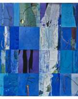 Jacques Lavigne, Sans titre, papier déchiré et acrylique sur toile, 2018