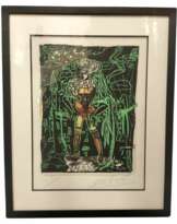 Lithograph by Robert Combas (1957-). Signed and Numbered 4390