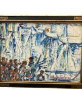 Abstract Oil Painting by Nicolai Michoutouchkine (1929-2010)