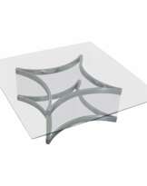 Mid-Century Modern Chrome and Lucite Coffee Table by Alessandro Albrizzi, 1970